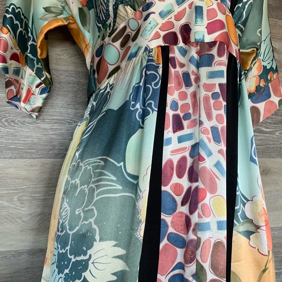 Kimono style silk dress by Single - Picture 3 of 11